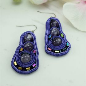 обеци с Аметист